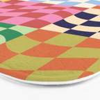 Colorful Checker Patchwork Bath Mat Gallery Image 3