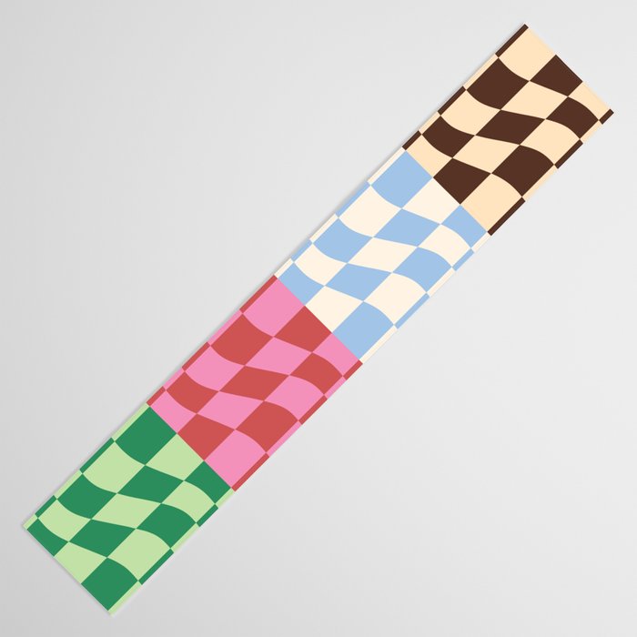Colorful Checker Patchwork Table Runner Gallery Image 3