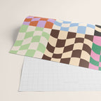 Colorful Checker Patchwork Wrapping Paper Gallery Image 2