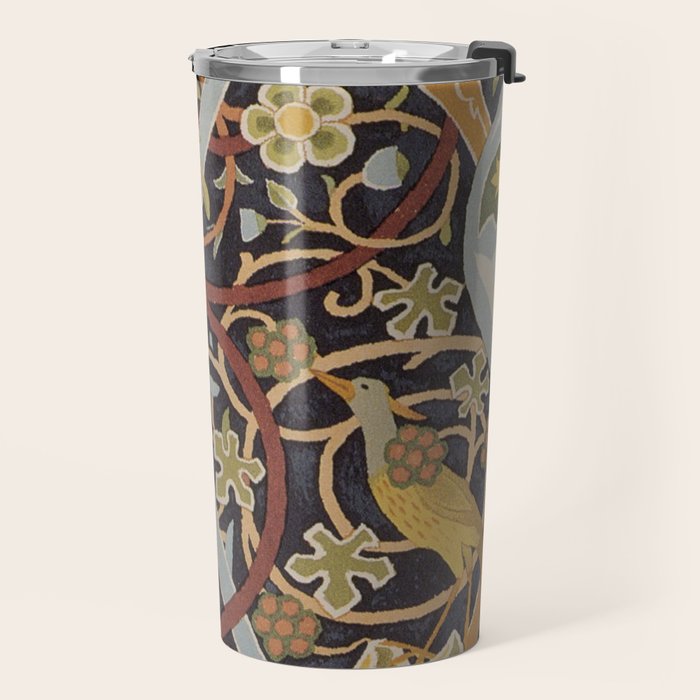 William Morris Vintage Bullerswood Birds Travel Mug Gallery Image 2