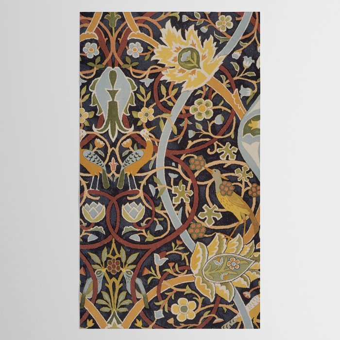 William Morris Vintage Bullerswood Birds Tablecloth Gallery Image 2