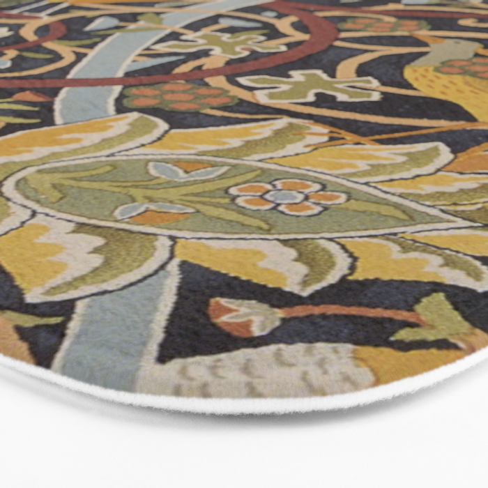 William Morris Vintage Bullerswood Birds Bath Mat Gallery Image 3