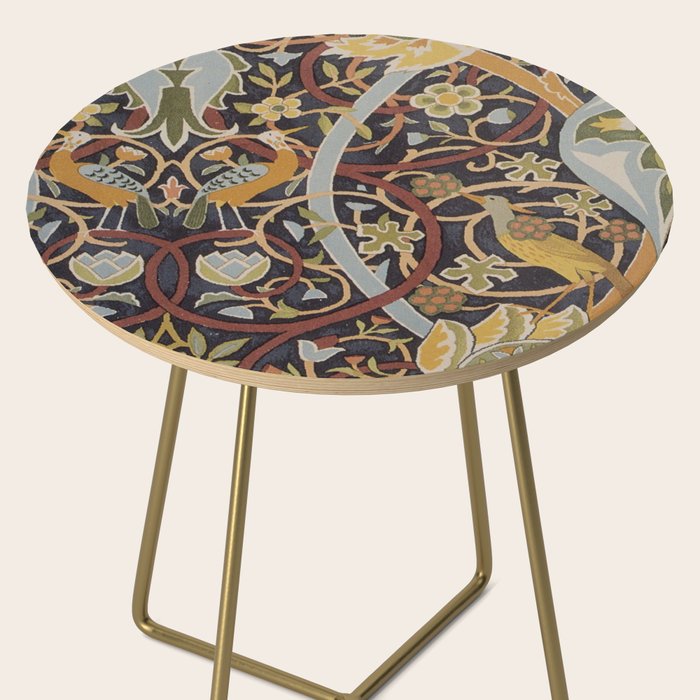 William Morris Vintage Bullerswood Birds Side Table Gallery Image 2