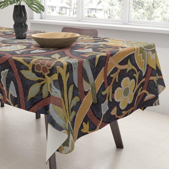 William Morris Vintage Bullerswood Birds Tablecloth Gallery Image 3