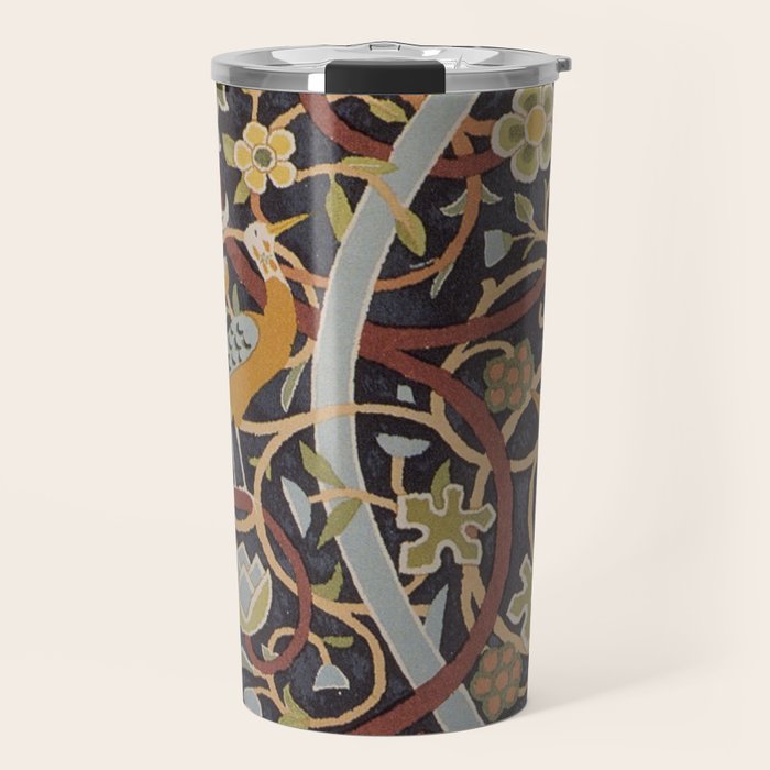 William Morris Vintage Bullerswood Birds Travel Mug Gallery Image 1