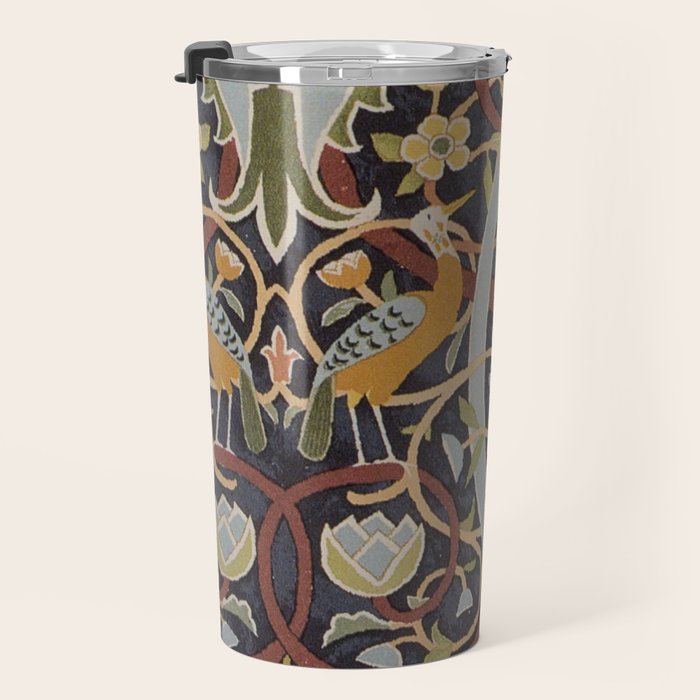 William Morris Vintage Bullerswood Birds Travel Mug Gallery Image 3