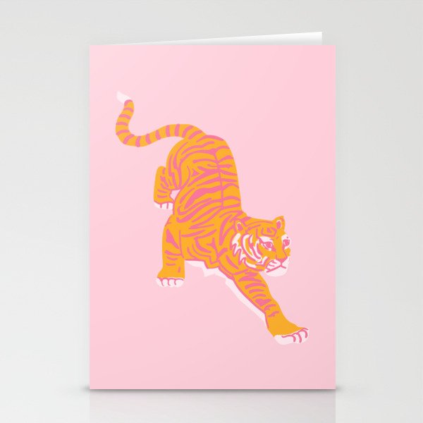 Year of the Tiger - Pink/Orange Stationery Card Gallery Image 2