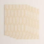Art Deco Gatsby Geometric Pattern Ivory and Gold Wrapping Paper Gallery Image 3