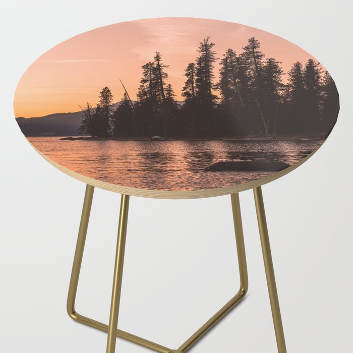 Forest Island at the Lake - Nature Photography Side Table Gallery Image 2
