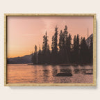 Forest Island at the Lake - Nature Photography Serving Tray Gallery Image 1