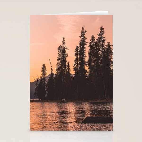 Forest Island at the Lake - Nature Photography Stationery Card Gallery Image 2
