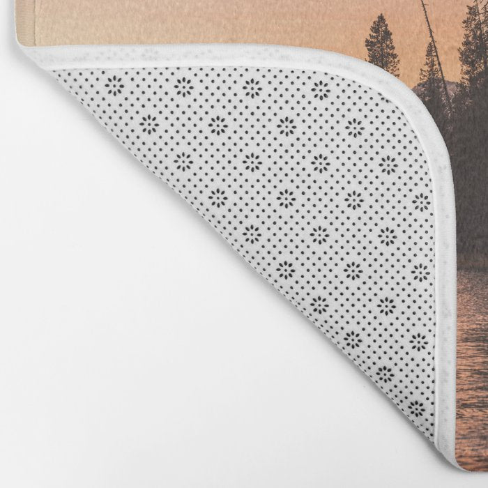 Forest Island at the Lake - Nature Photography Bath Mat Gallery Image 2