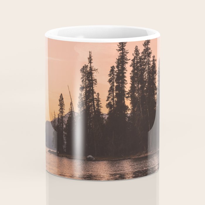 Forest Island at the Lake - Nature Photography Coffee Mug Gallery Image 4