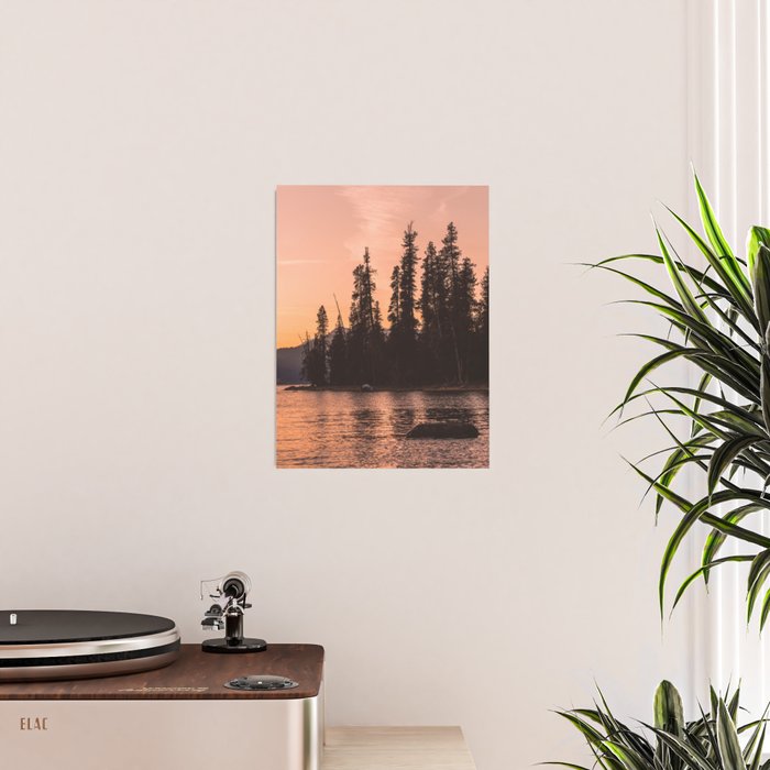 Forest Island at the Lake - Nature Photography Poster Gallery Image 2