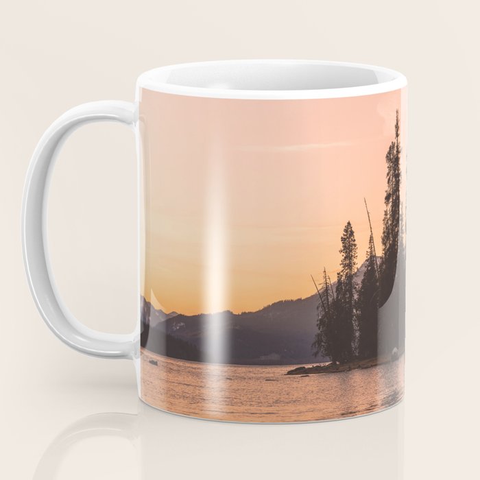 Forest Island at the Lake - Nature Photography Coffee Mug Gallery Image 3