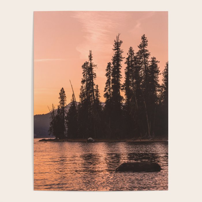 Forest Island at the Lake - Nature Photography Poster Gallery Image 1