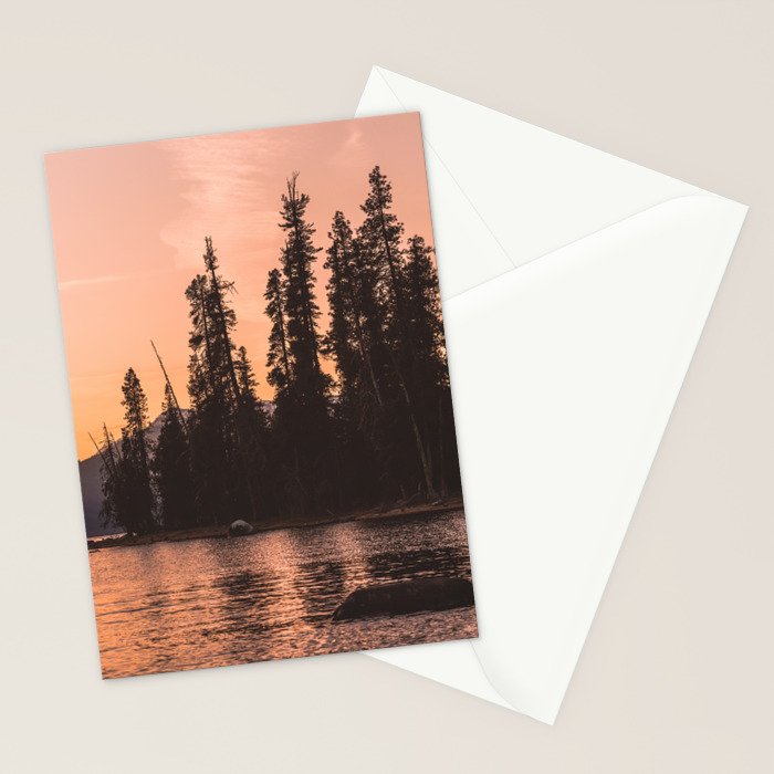 Forest Island at the Lake - Nature Photography Stationery Card Gallery Image 2