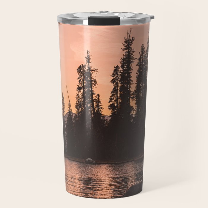Forest Island at the Lake - Nature Photography Travel Mug Gallery Image 1
