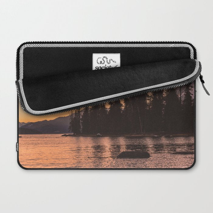 Forest Island at the Lake - Nature Photography Laptop Sleeve Gallery Image 2