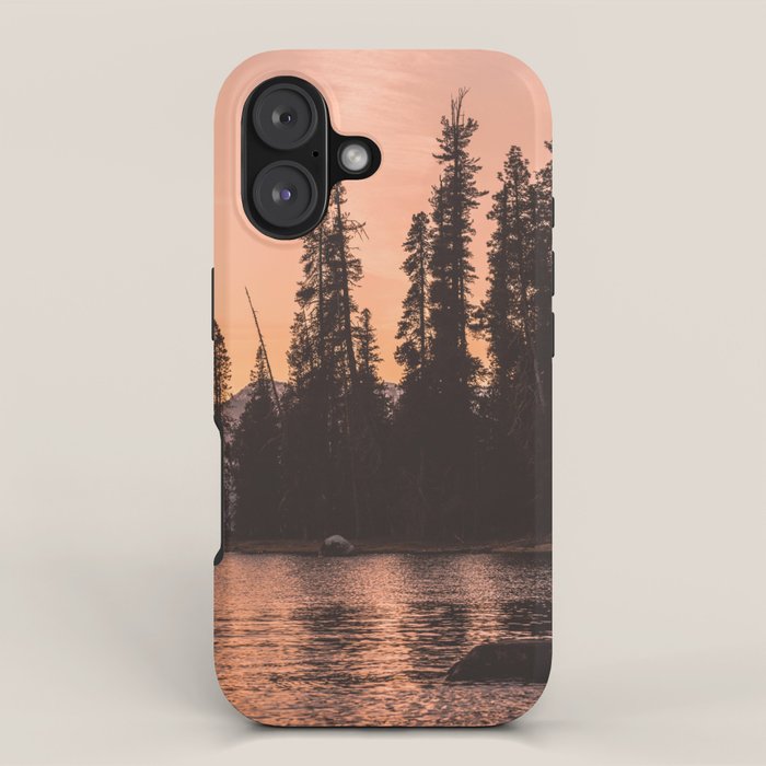 Forest Island at the Lake - Nature Photography iPhone Case Gallery Image 1