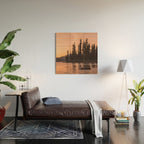 Forest Island at the Lake - Nature Photography Wood Wall Art Gallery Image 2