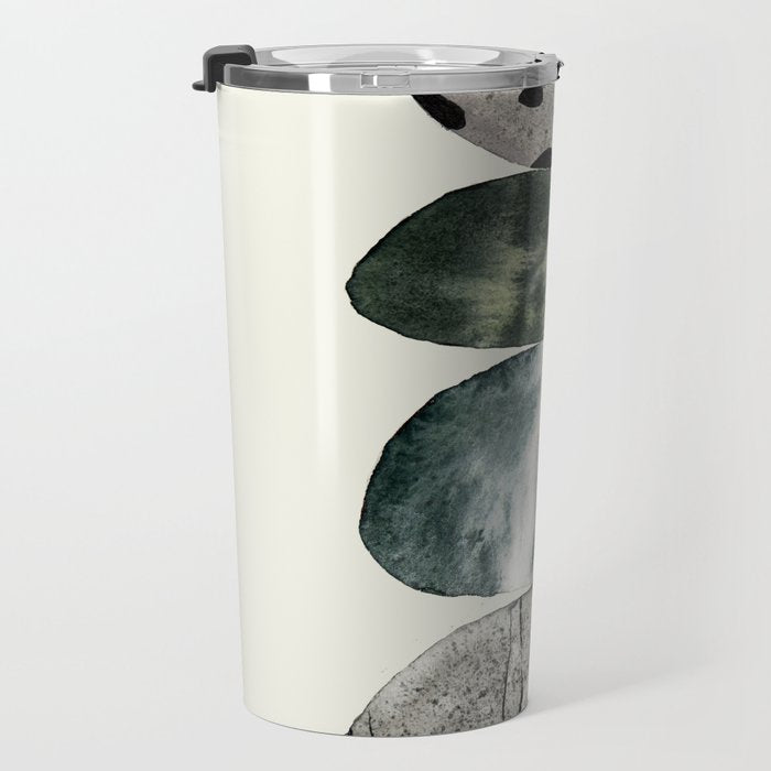Stacked Pebbles On The Beach Travel Mug Gallery Image 3