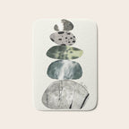 Stacked Pebbles On The Beach Bath Mat Gallery Image 1