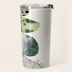 Stacked Pebbles On The Beach Travel Mug Gallery Image 2