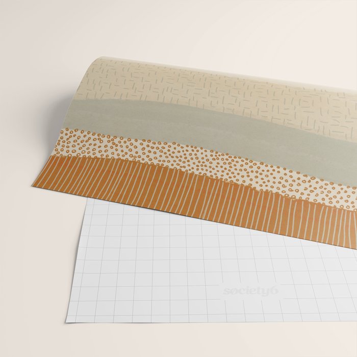 Neutral Abstract Pattern #5 Wrapping Paper Gallery Image 2