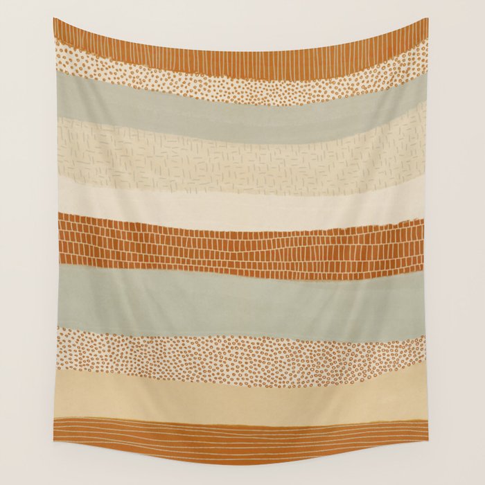 Neutral Abstract Pattern #5 Wall Tapestry Gallery Image 1