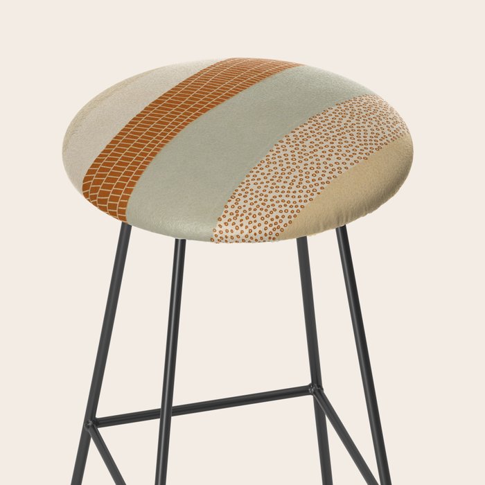 Neutral Abstract Pattern #5 Stool Gallery Image 2