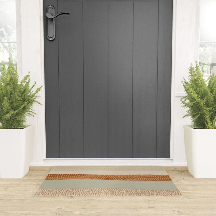 Neutral Abstract Pattern #5 Welcome Mat Gallery Image 3