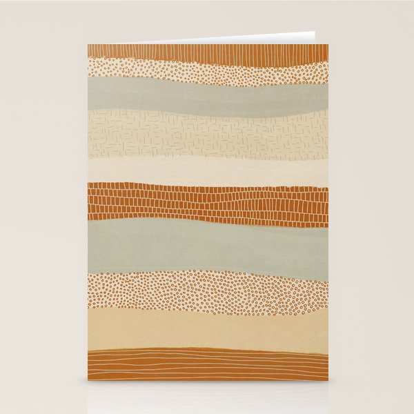 Neutral Abstract Pattern #5 Stationery Card Gallery Image 1