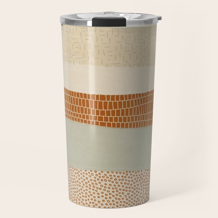 Neutral Abstract Pattern #5 Travel Mug Gallery Image 1