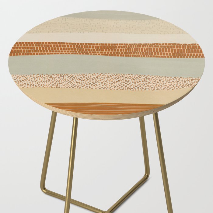 Neutral Abstract Pattern #5 Side Table Gallery Image 2