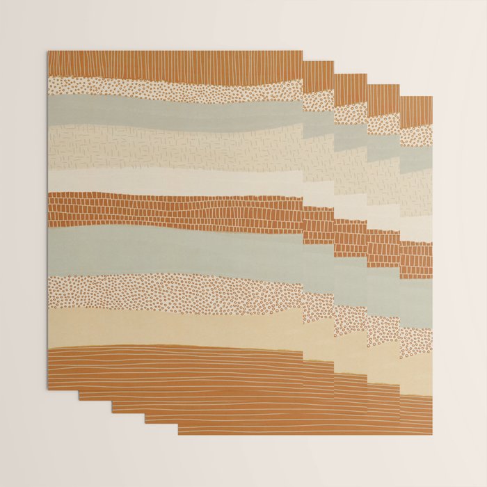 Neutral Abstract Pattern #5 Wrapping Paper Gallery Image 3