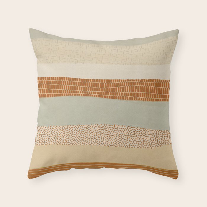 Neutral Abstract Pattern #5 Throw Pillow Gallery Image 6