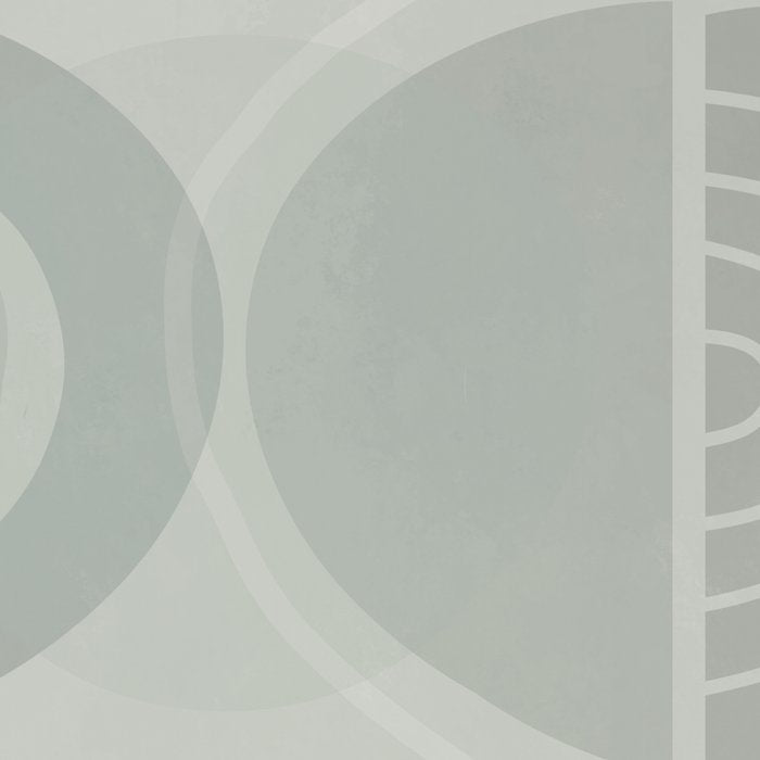 Mid Century Eclectic Calm Vibes In Pastel Grey and Green Shapes Coffee Mug Gallery Image 2