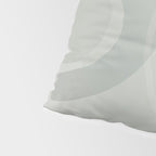 Mid Century Eclectic Calm Vibes In Pastel Grey and Green Shapes Pillow Sham Gallery Image 4