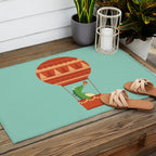 Dragon On Hot Air Balloon Outdoor Rug Gallery Image 2