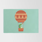 Dragon On Hot Air Balloon Rug Gallery Image 2