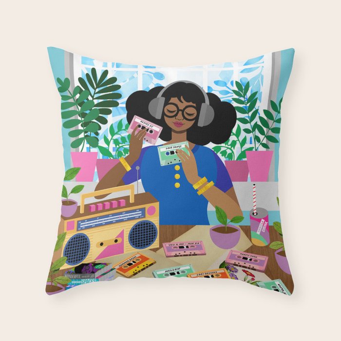 Cassette Player Throw Pillow Gallery Image 6