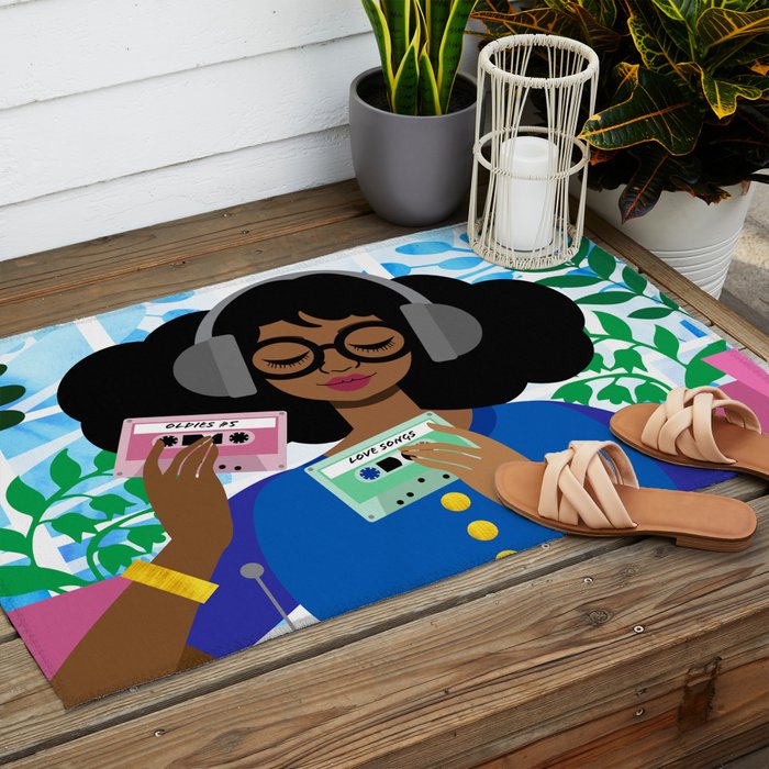 Cassette Player Outdoor Rug Gallery Image 2