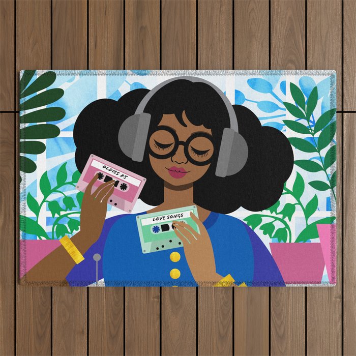 Cassette Player Outdoor Rug Gallery Image 1