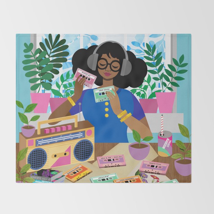 Cassette Player Throw Blanket Gallery Image 2