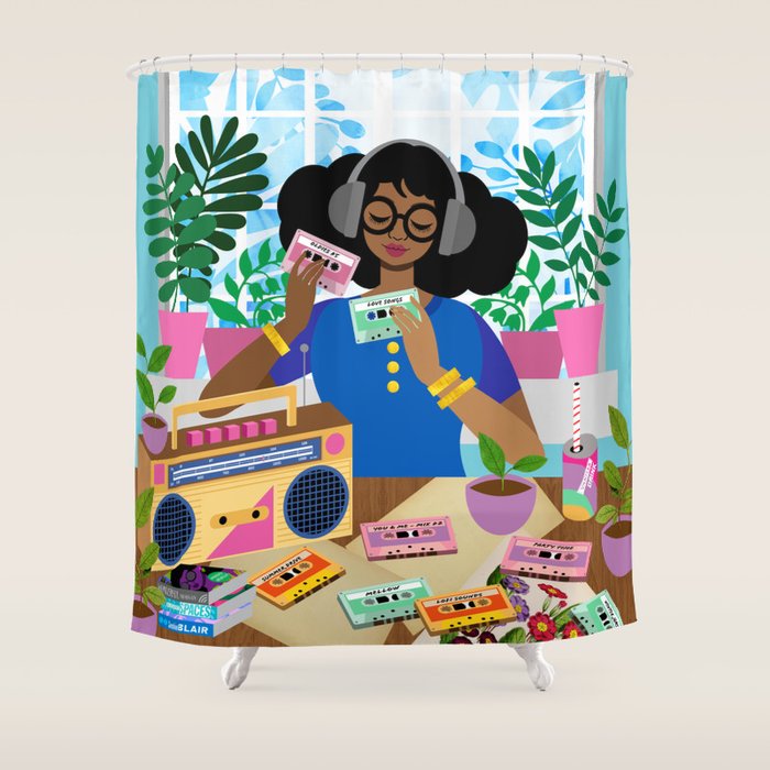 Cassette Player Shower Curtain Gallery Image 1