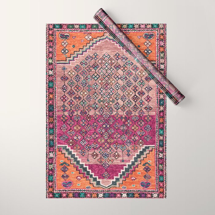 Traditional Moroccan Berber Artwork Design E17 Wrapping Paper Gallery Image 1