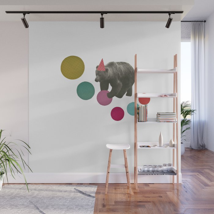 Birthday Bear Wall Mural Gallery Image 1