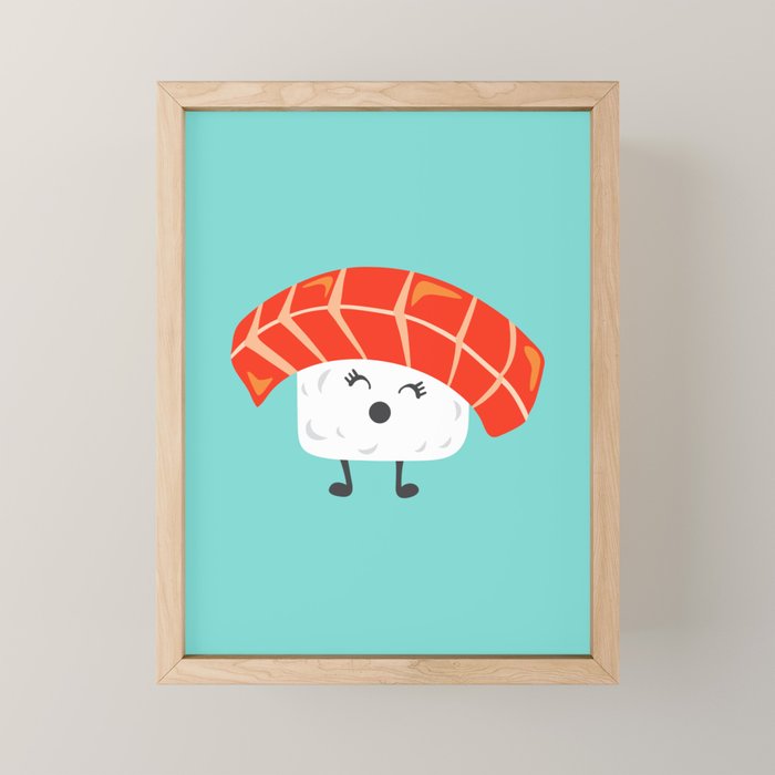 Happy Sushi Mini Art Print Gallery Image 1