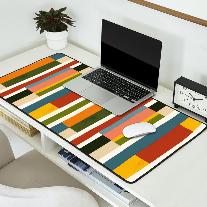 Autumn Winter Striped Revival Desk Mat Gallery Image 2